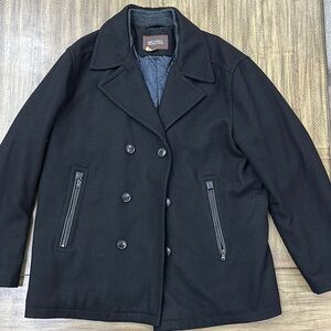 Michael Kors Double-Breasted Black Coat